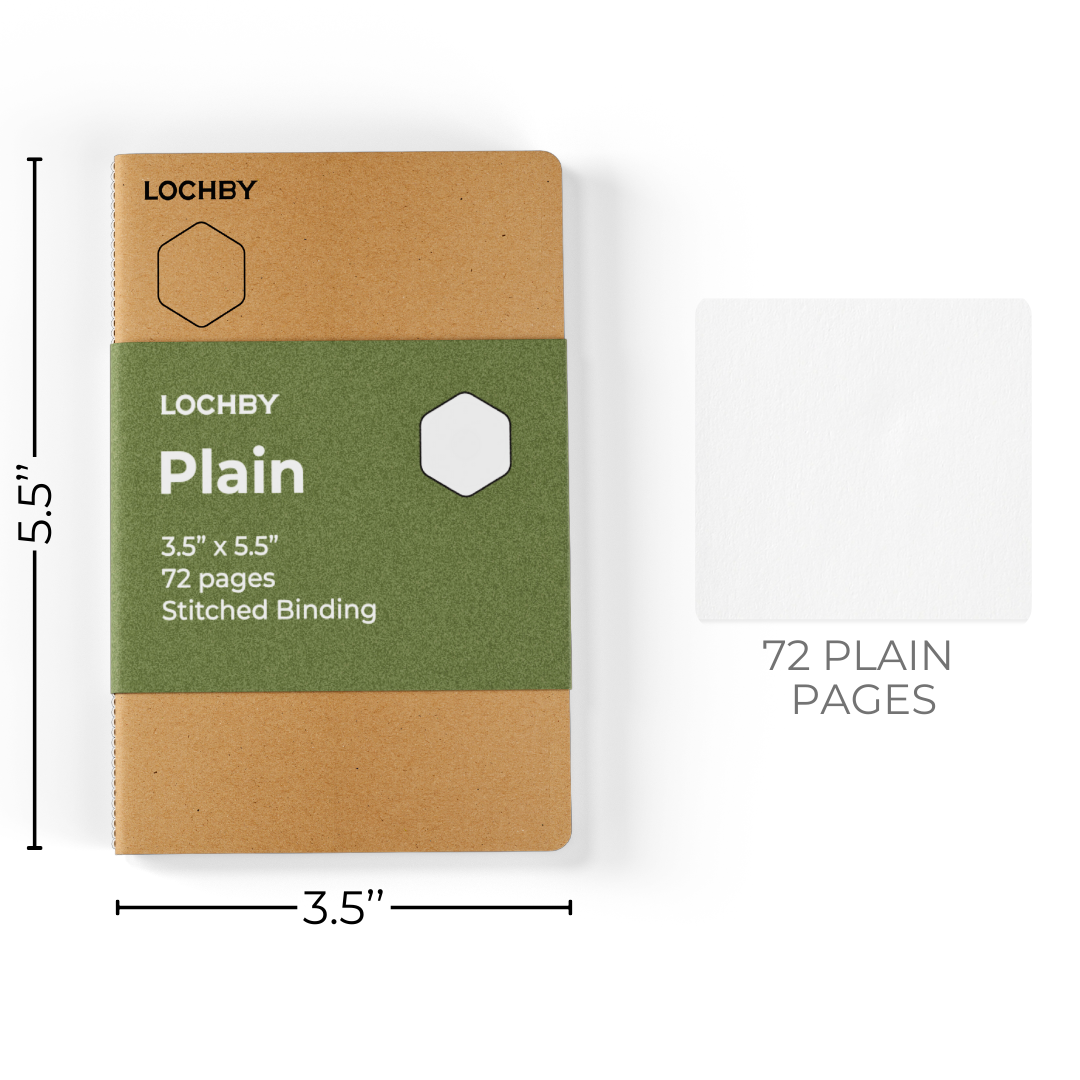 4-Pack Customizable Pocket Journal Notebooks