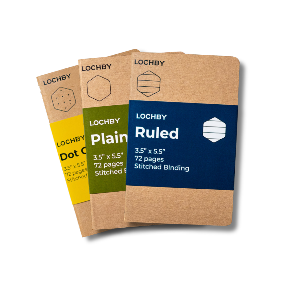 4-Pack Customizable Pocket Journal Notebooks